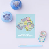 北アイルランドの政治地図。 チラシ (シングル)