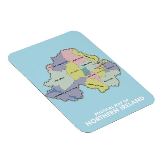 北アイルランドの政治地図。 マグネット (右側)