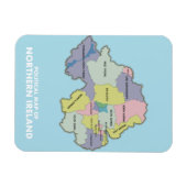 北アイルランドの政治地図。 マグネット (横)