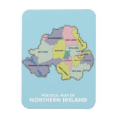 北アイルランドの政治地図。 マグネット (縦)