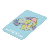 北アイルランドの政治地図。 マグネット (左側)