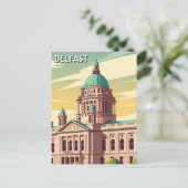 北アイルランドの旅行先ベルファスト市庁舎 ポストカード (スタンド正面)