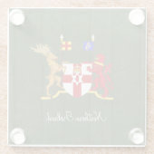 北アイルランドの紋章 ガラスコースター (裏面)