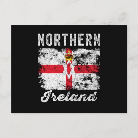 北アイルランド動揺して国旗 ポストカード (正面)