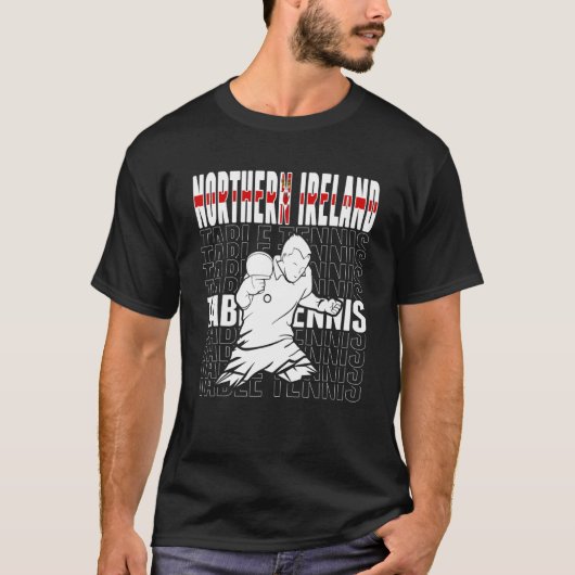 北アイルランド卓球北アイルランド平 Tシャツ (正面)