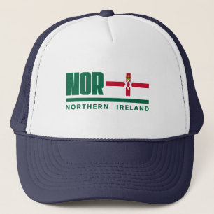 北アイルランド国旗と文字 キャップ