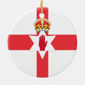 北アイルランド国旗のオーナメント セラミックオーナメント (裏面)