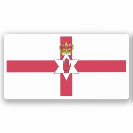 北アイルランド国旗 シール (正面)