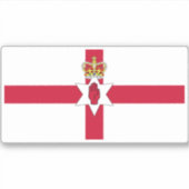 北アイルランド国旗 シール (正面)