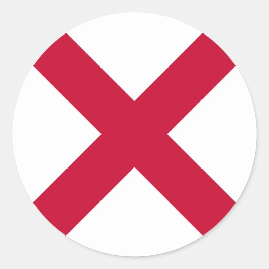 北アイルランド国旗 ラウンドシール (正面)