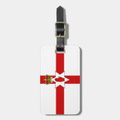 北アイルランド国旗 ラゲッジタグ (正面縦)