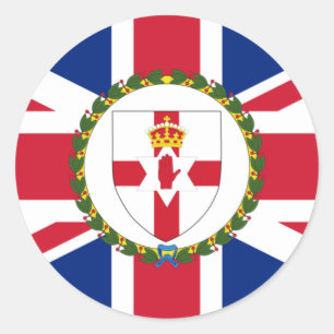 北アイルランド国統一された旗 ラウンドシール