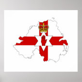 北アイルランド統一された国旗の国s ポスター (正面)