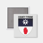 北アイルランド馬郡ティロンの紋章 マグネット (正面/裏面)
