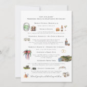 北アイルランド | の結婚地図の日程 招待状 (裏面)