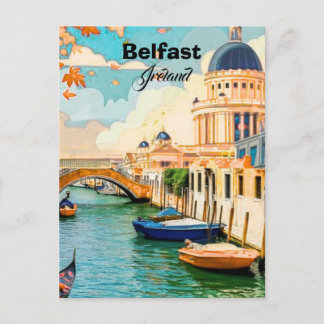 北アイルランド ベルファストの旅行絵葉書アート, アイルランド ポストカード