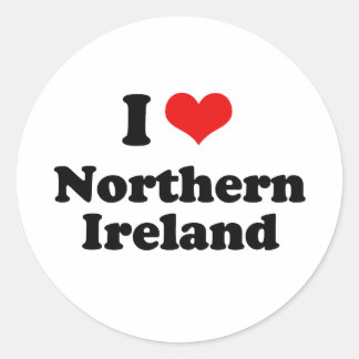 北アイルランドTシャツが大好き ラウンドシール