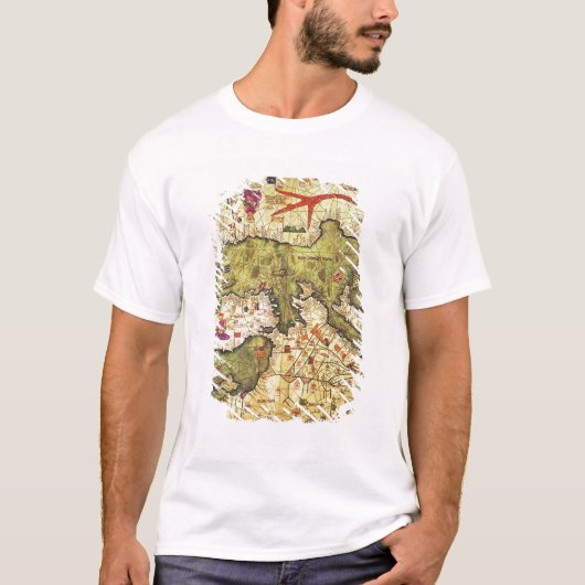 北アフリカおよびヨーロッパの詳細 Tシャツ (正面)