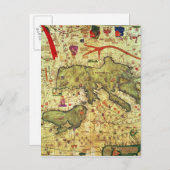 北アフリカとヨーロッパの詳細 ポストカード (正面/裏面)