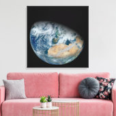 北アフリカと南西ヨーロッパを示す地球 キャンバスプリント (インサイチュ (リビング))