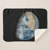 北アフリカと南西ヨーロッパを示す地球 シェルパブランケット (正面(横))