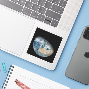 北アフリカと南西ヨーロッパを示す地球 シール