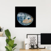 北アフリカと南西ヨーロッパを示す地球 ポスター (ホームオフィス)