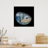 北アフリカと南西ヨーロッパを示す地球 ポスター (キッチン)