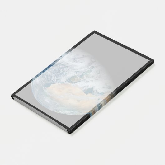 北アフリカと南西ヨーロッパを示す地球 ポストイット (アングル)