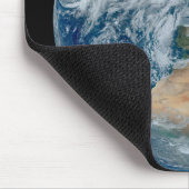 北アフリカと南西ヨーロッパを示す地球 マウスパッド (コーナー)