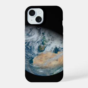 北アフリカと南西ヨーロッパを示す地球 iPhone 15ケース
