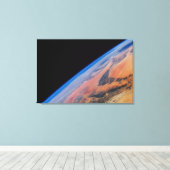 北アフリカと広大なリビア砂漠。 キャンバスプリント (インサイチュ (ウッドフロア))