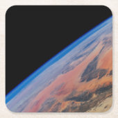 北アフリカと広大なリビア砂漠。 スクエアペーパーコースター (正面)