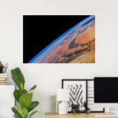 北アフリカと広大なリビア砂漠。 ポスター (ホームオフィス)