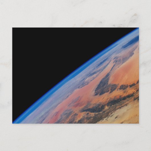 北アフリカと広大なリビア砂漠。 ポストカード (正面)