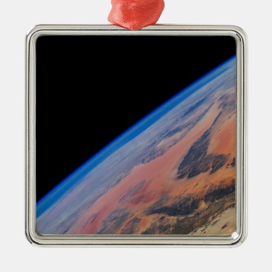 北アフリカと広大なリビア砂漠。 メタルオーナメント (正面)