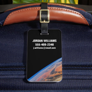 北アフリカと広大なリビア砂漠。 ラゲッジタグ