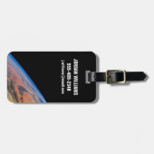 北アフリカと広大なリビア砂漠。 ラゲッジタグ (正面横)