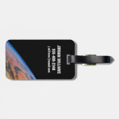 北アフリカと広大なリビア砂漠。 ラゲッジタグ (裏面横)