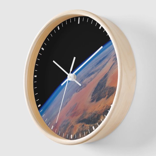 北アフリカと広大なリビア砂漠。 壁時計 (傾斜)