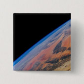 北アフリカと広大なリビア砂漠。 缶バッジ (正面)