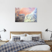 北アフリカのアルジェリアのサハラ砂漠。 キャンバスプリント (インサイチュ (寝室))