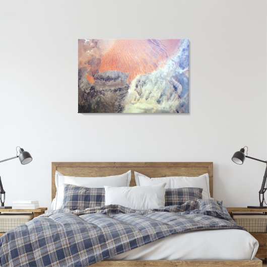 北アフリカのアルジェリアのサハラ砂漠。 キャンバスプリント (インサイチュ (寝室))