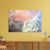 北アフリカのアルジェリアのサハラ砂漠。 キャンバスプリント (インサイチュ (リビング))