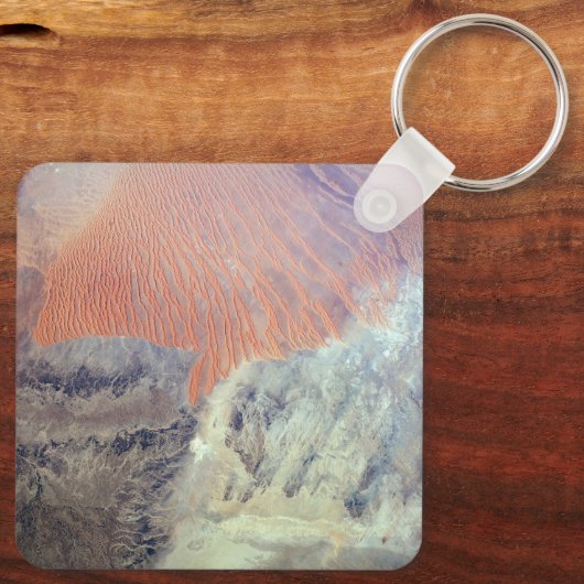 北アフリカのアルジェリアのサハラ砂漠。 キーホルダー (裏面)