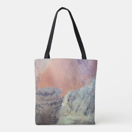 北アフリカのアルジェリアのサハラ砂漠。 トートバッグ (裏面)