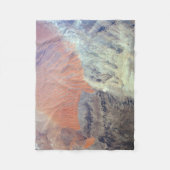 北アフリカのアルジェリアのサハラ砂漠。 フリースブランケット (正面)