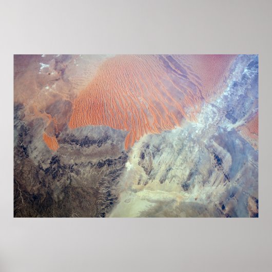 北アフリカのアルジェリアのサハラ砂漠。 ポスター (正面)