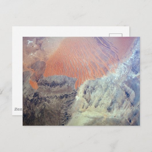 北アフリカのアルジェリアのサハラ砂漠。 ポストカード (正面/裏面)