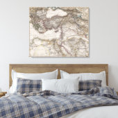 北アフリカの地図 キャンバスプリント (インサイチュ (寝室))